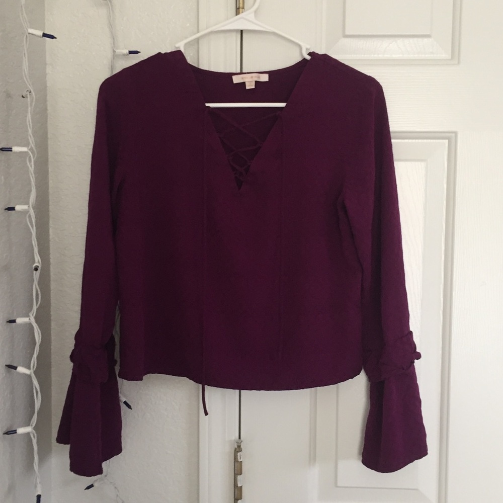 Deep purple modern top